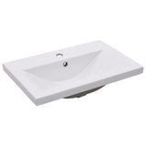 Set Mobili da Bagno 2 pz in Ceramica e Legno truciolato