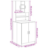 Mobili Lavatrice 2pz Rovere Sonoma in Legno truciolato