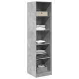 Armadio Grigio Cemento 50x50x200 cm in Legno tecnico