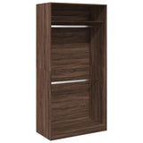 Armadio Rovere Marrone 100x50x200 cm in Legno truciolato