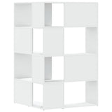 Libreria Angolare 4Ripiani Bianca 85x85x140cm Legno truciolato