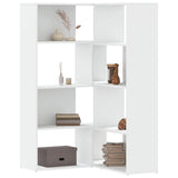 Libreria Angolare 4Ripiani Bianca 85x85x140cm Legno truciolato