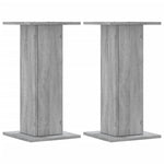 Supporti per Piante 2 pz Grigio Sonoma 30x30x60cm in Truciolato