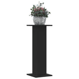 Supporti per Piante 2 pz Neri 30x30x80 cm Legno truciolato