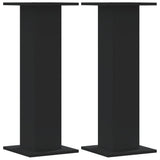 Supporti per Piante 2 pz Neri 30x30x80 cm Legno truciolato