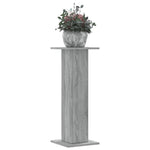 Supporti per Piante 2 pz Grigio Sonoma 30x30x80cm in Truciolato