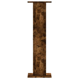 Supporti per Piante 2 pz Rovere Fumo 30x30x95 cm in Truciolato