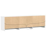 Mobile Porta TV con LED Bianco 180x34x50cm in Truciolato