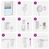 Tenda Plissettata Antracite 55x100 cm Larghezza Tessuto 54,4 cm