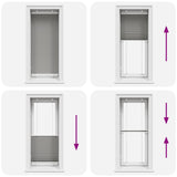 Tenda Plissettata Antracite 55x100 cm Larghezza Tessuto 54,4 cm