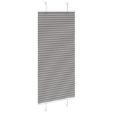 Tenda Plissettata Antracite 60x100 cm Larghezza Tessuto 59,4 cm