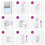 Tenda Plissettata Antracite 60x100 cm Larghezza Tessuto 59,4 cm