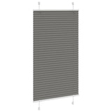 Tenda Plissettata Antracite 70x100 cm Larghezza Tessuto 69,4 cm