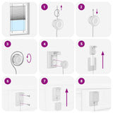 Tenda Plissettata Antracite 100x100cm Larghezza Tessuto 99,4 cm