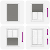 Tenda Plissettata Antracite 100x100cm Larghezza Tessuto 99,4 cm