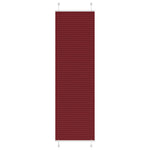 Tenda Plissettata Rosso Bordeaux 65x200 cm Larghezza Tessuto