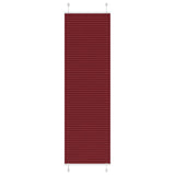 Tenda Plissettata Rosso Bordeaux 65x200 cm Larghezza Tessuto