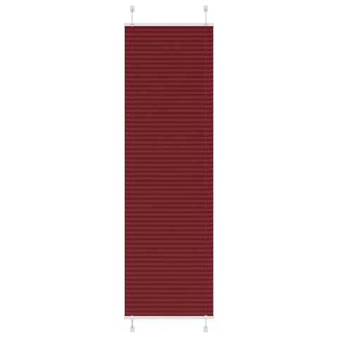 Tenda Plissettata Rosso Bordeaux 65x200 cm Larghezza Tessuto