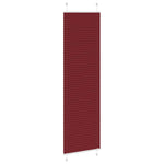Tenda Plissettata Rosso Bordeaux 65x200 cm Larghezza Tessuto