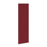 Tenda Plissettata Rosso Bordeaux 65x200 cm Larghezza Tessuto