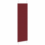 Tenda Plissettata Rosso Bordeaux 65x200 cm Larghezza Tessuto