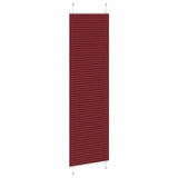 Tenda Plissettata Rosso Bordeaux 65x200 cm Larghezza Tessuto