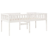 Letto per Bambini senza Materasso Bianco 90x200cm Massello Pino