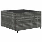 Set Divani da Giardino 6 pz con Cuscini in Polyrattan Grigio