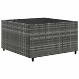 Set Divani da Giardino 6 pz con Cuscini in Polyrattan Grigio