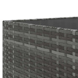 Set Divani da Giardino 6 pz con Cuscini in Polyrattan Grigio