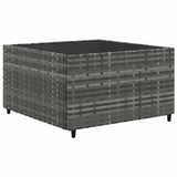 Set Divani da Giardino 6 pz con Cuscini in Polyrattan Grigio