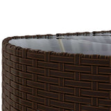 Set Divano da Giardino 6 pz con Cuscini Marrone in Polyrattan