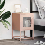 Comodino Rosa 36x39x60,5 cm in Acciaio Laminato a Freddo
