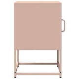 Comodino Rosa 36x39x60,5 cm in Acciaio Laminato a Freddo