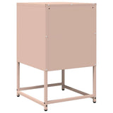 Comodino Rosa 36x39x60,5 cm in Acciaio Laminato a Freddo
