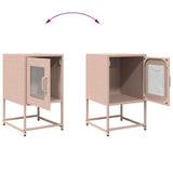 Comodino Rosa 36x39x60,5 cm in Acciaio Laminato a Freddo
