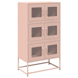 Credenza Rosa 68x39x123 cm in Acciaio