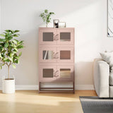 Credenza Rosa 68x39x123 cm in Acciaio