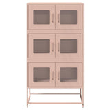 Credenza Rosa 68x39x123 cm in Acciaio