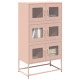 Credenza Rosa 68x39x123 cm in Acciaio