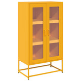 Credenza Giallo Senape 68x39x123 cm in Acciaio