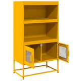 Credenza Giallo Senape 68x39x123 cm in Acciaio