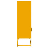 Credenza Giallo Senape 68x39x123 cm in Acciaio