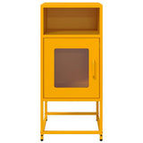 Comodino Giallo Senape 36x39x78 cm in Acciaio Laminato a Freddo