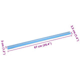 Paragradini 10 pcs Argento 67 x 3.5 x 3 cm Alluminio