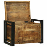 Scatola di Stoccaggio 60 x 40 x 41 cm Legno di mango massello