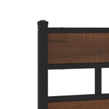 Testiera di Ricambio Rovere Marrone 160 cm in Acciaio e Truciolato