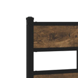 Giroletto senza Materasso con Testiera Rovere Sonoma 90x190 cm
