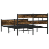 Giroletto senza Materasso Rovere Fumo 140x200 cm in Truciolato