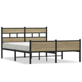 Giroletto senza Materasso Rovere Sonoma 137x190cm in Truciolato